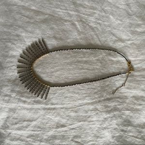 Funky silver and gold madewell necklace